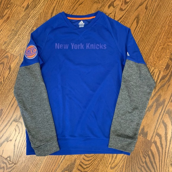 Boys adidas NY Knicks Long Sleeve Shirt - Picture 1 of 2